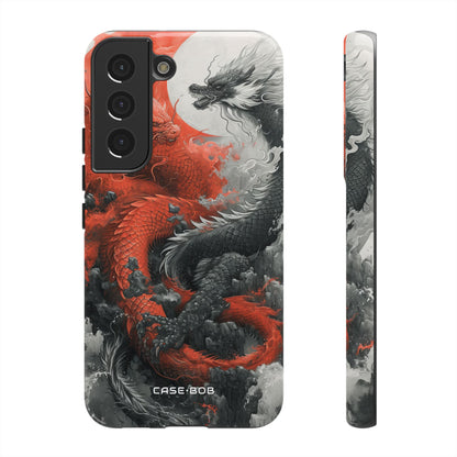 Twin Dragons Crimson Samsung S22 Case - Tough