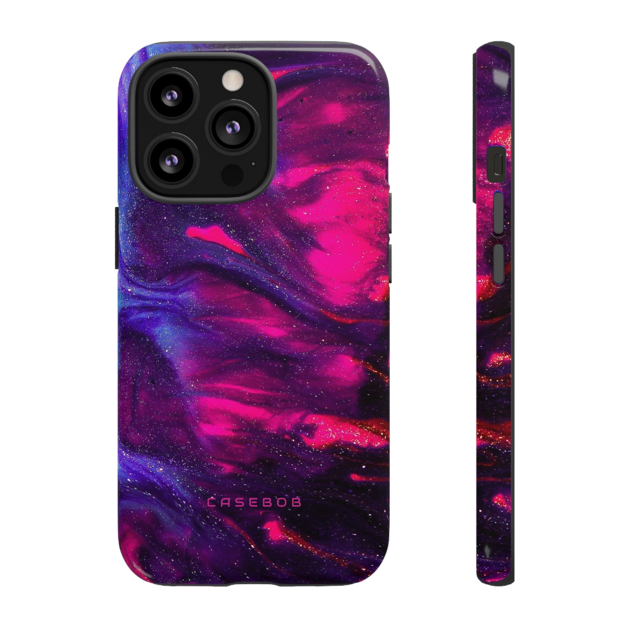 Deep Purple Ink Art - Protective Phone Case