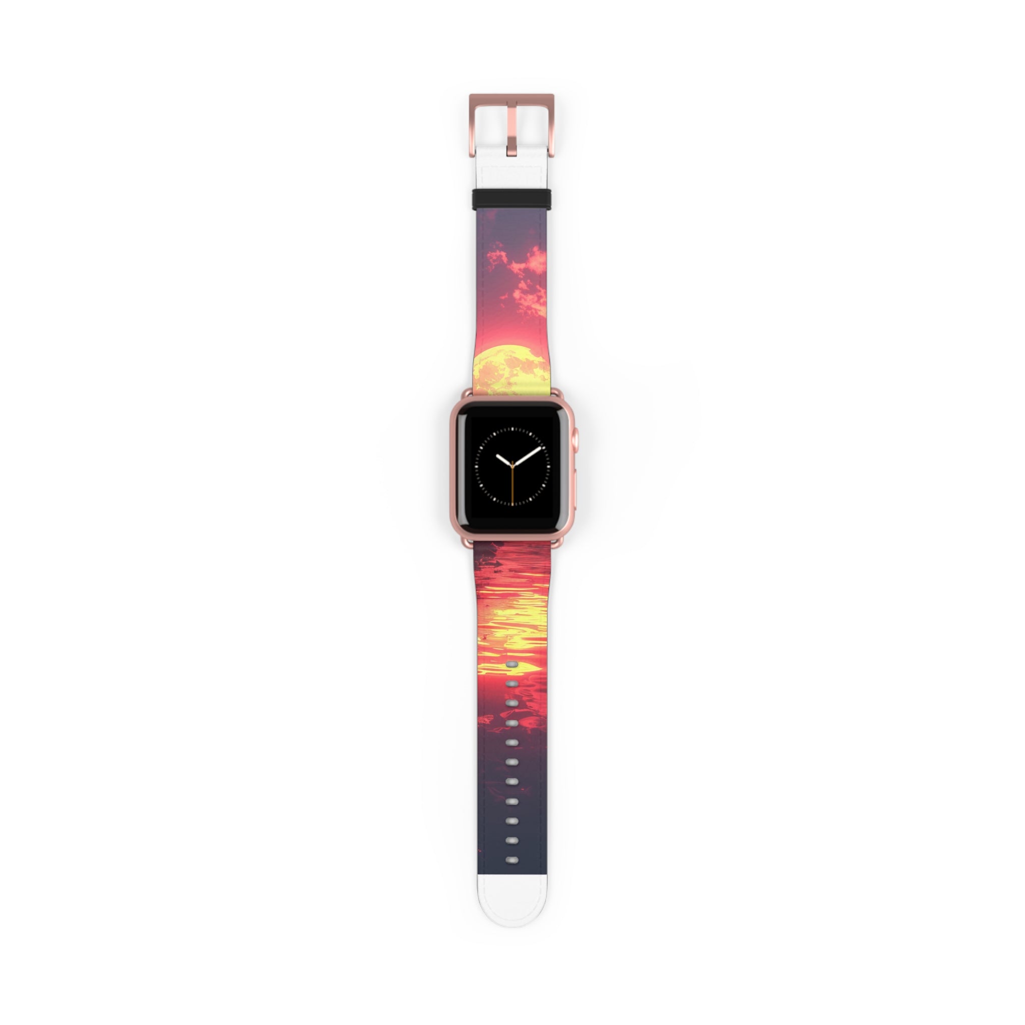 Yellow Moon Reflection - Watch Band
