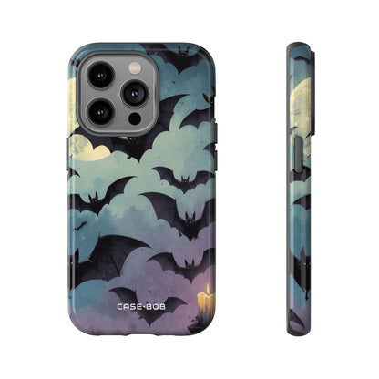 Glowing Bat Swarm iPhone 14 Pro Case - Tough