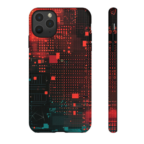 Secure Spectrum: Digital Gradient - Protective Phone Case