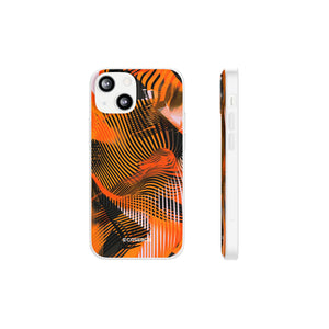 Pantone Tangerine Design | Handyhülle für iPhone (Flexible Hülle) 