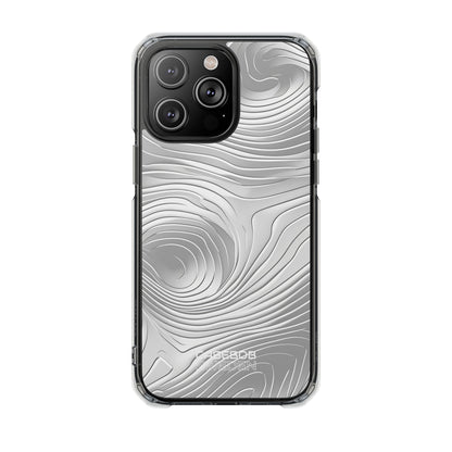Monochrome Flow Lines iPhone 14 - Impact Clear+