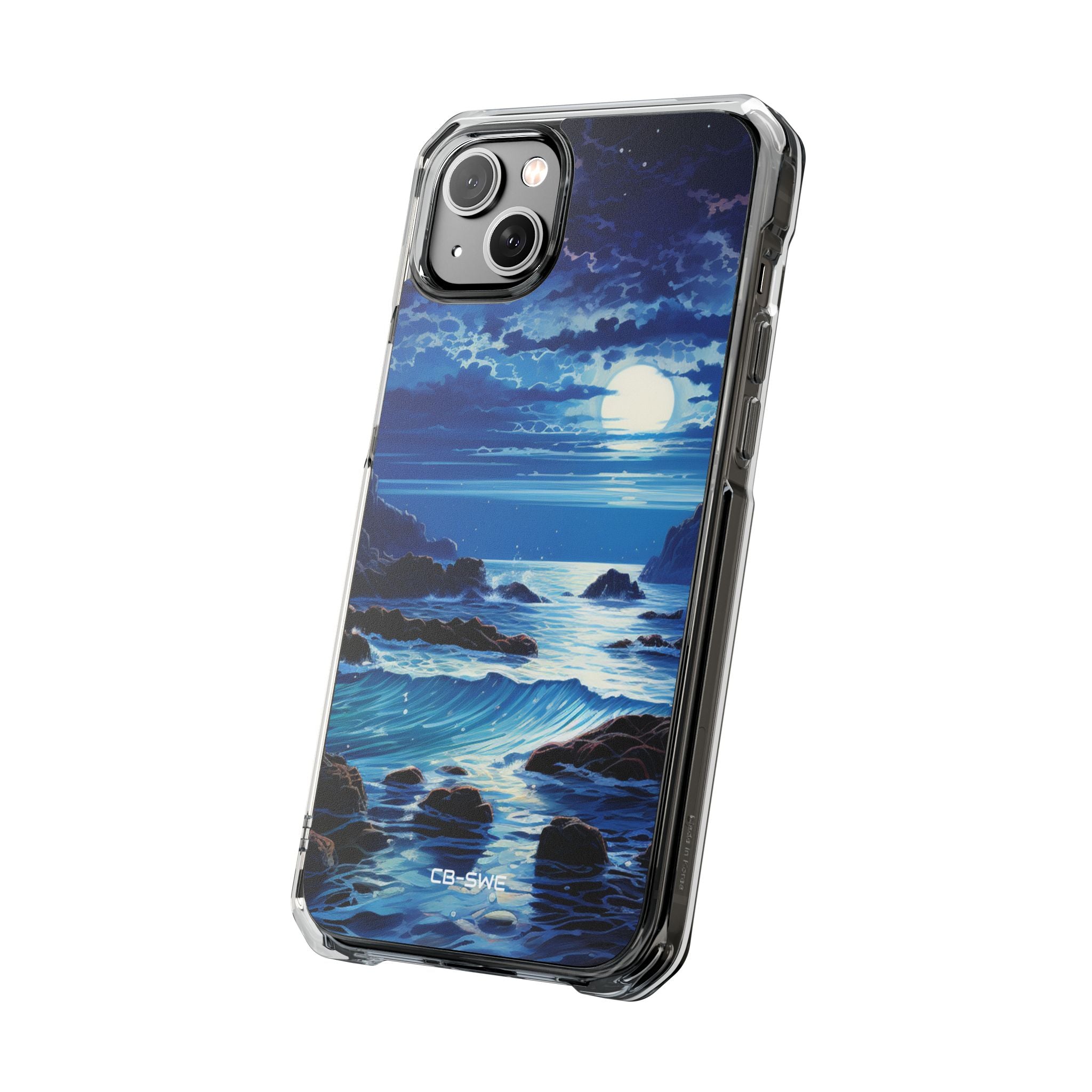 Moonlit Sea Dance iPhone Case - Impact