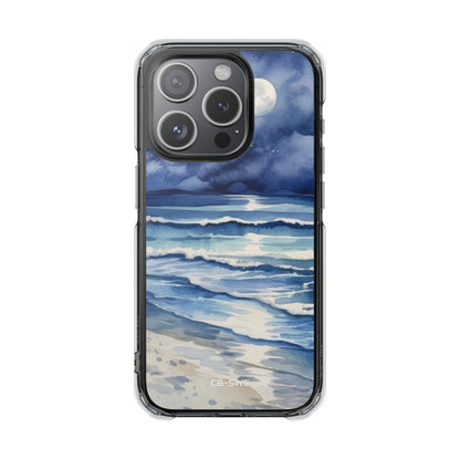 Moonlight Reflects Waves iPhone Case - Impact