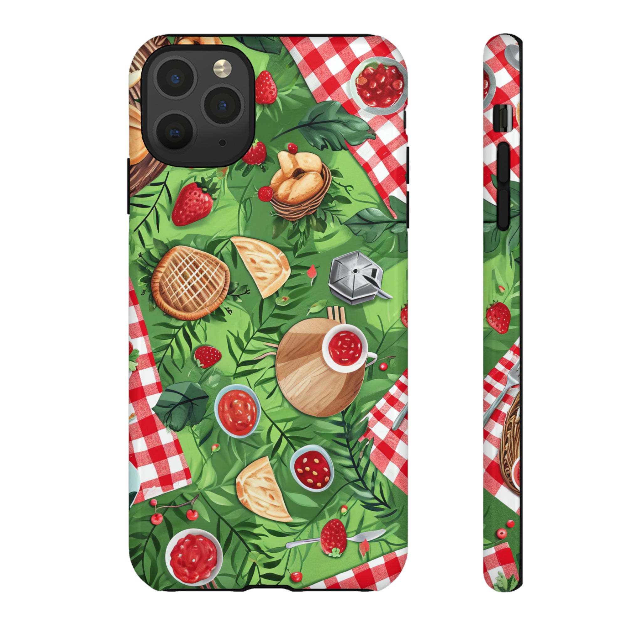 Picnic Love Checkered Bliss - Protective Phone Case