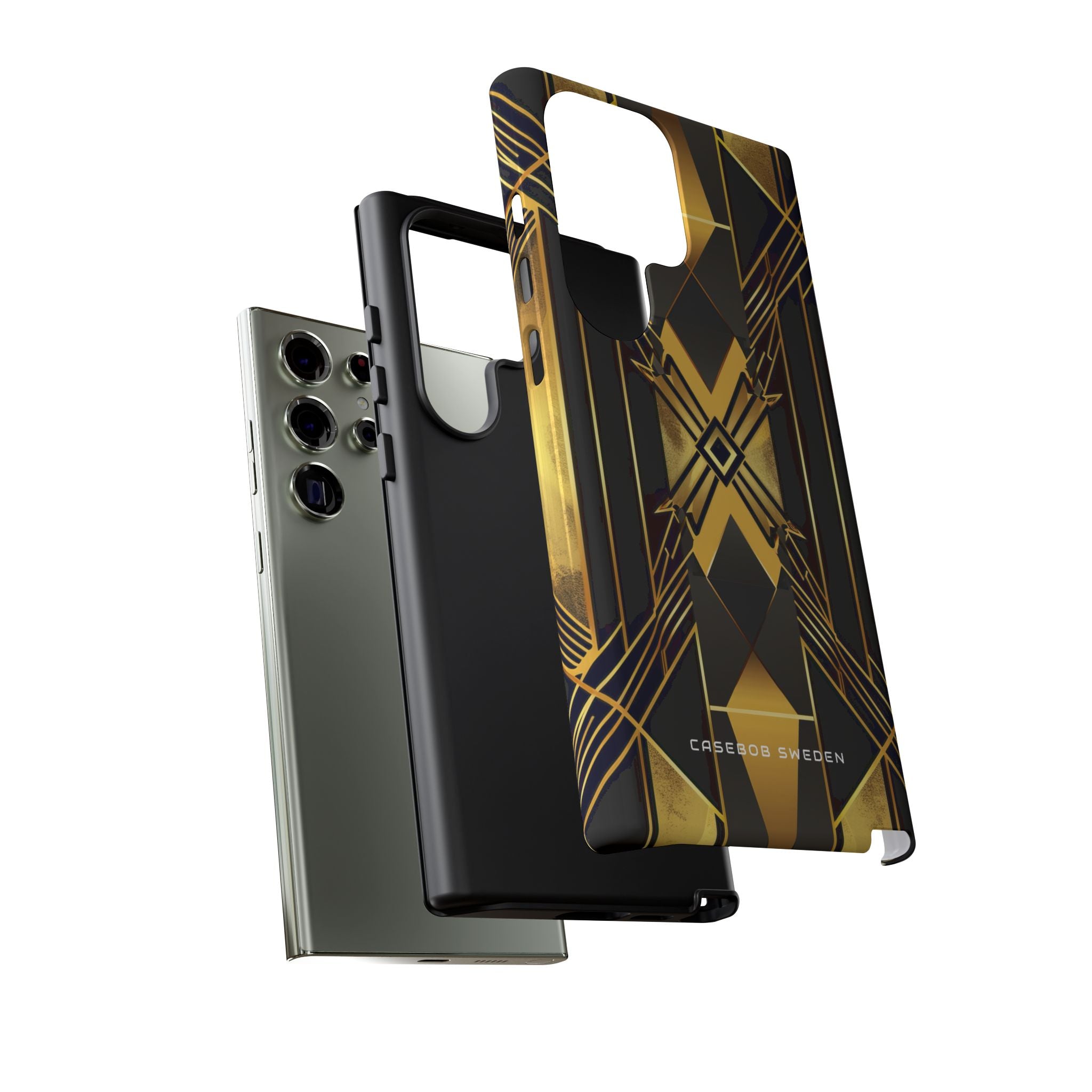 Golden Geometric Elegance Samsung S23 - Tough Phone Case