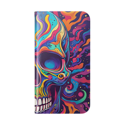 Psychedelic Skull - iPhone 15 Pro Case - Wallet