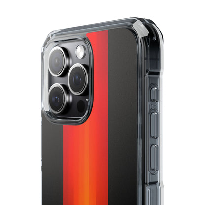 Vibrant Red to Black Gradient Minimalist Phone iPhone 15 - Impact Clear+