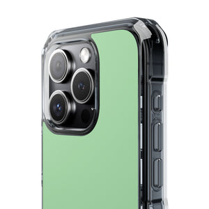 Celadon Green | Phone Case for iPhone (Clear Impact Case - Magnetic)