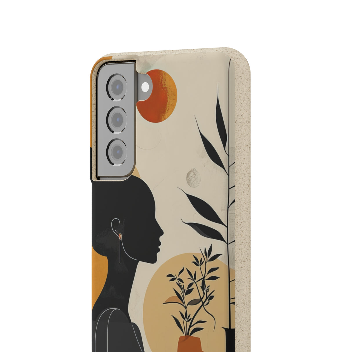 Modern Silhouette Tranquility | Biodegradable Phone Case