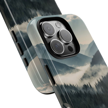 Misty Forest Embrace - iPhone Case