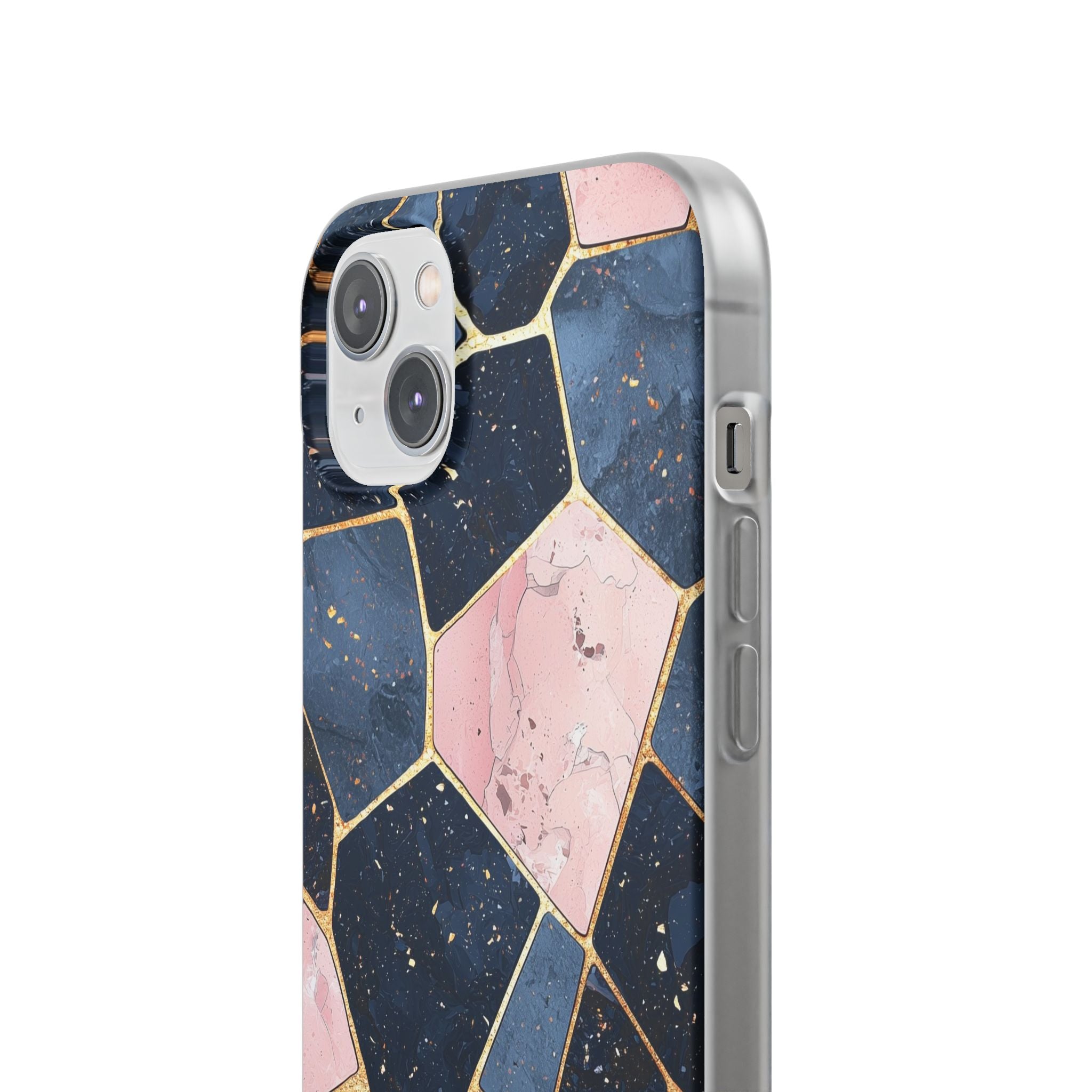 Golden Mosaic iPhone 14 Plus Case - Soft