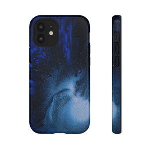 Winter Blue Ink Art - Protective Phone Case