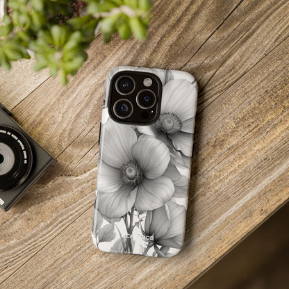 Botanical Elegance in Grayscale - for iPhone 16