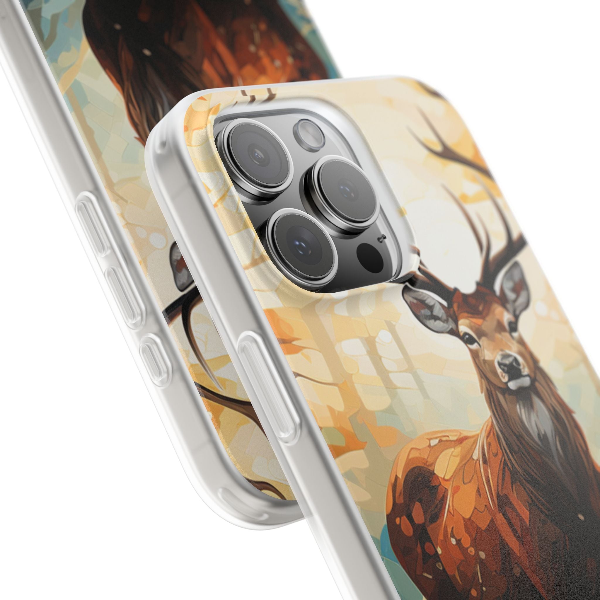 Glowing Stag iPhone 16 Pro Max Case - Soft