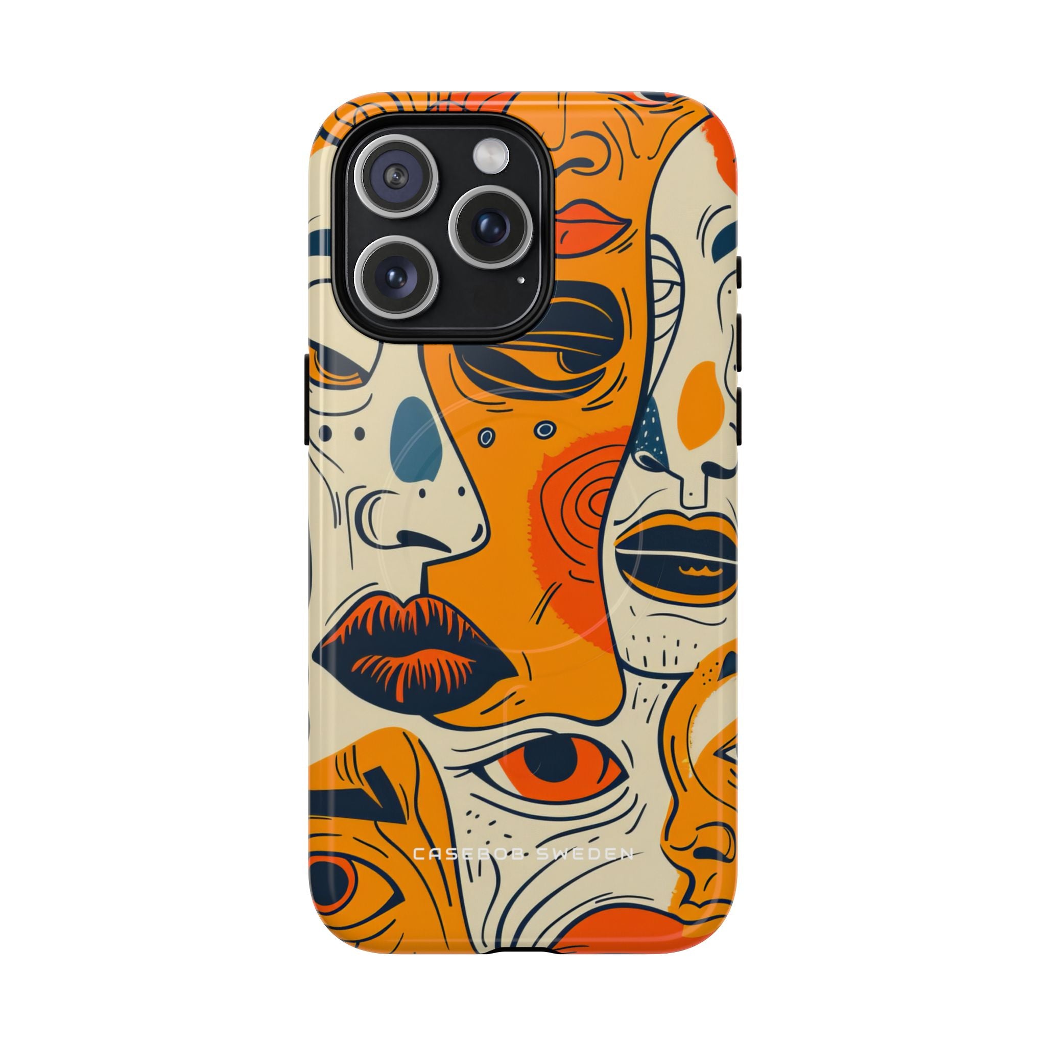 Gradient Face Mosaic iPhone 15 | Tough+ Phone Case