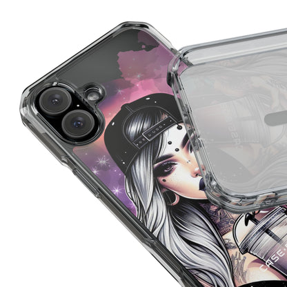 Silver Sip Nebula iPhone 16 Plus Case - Impact