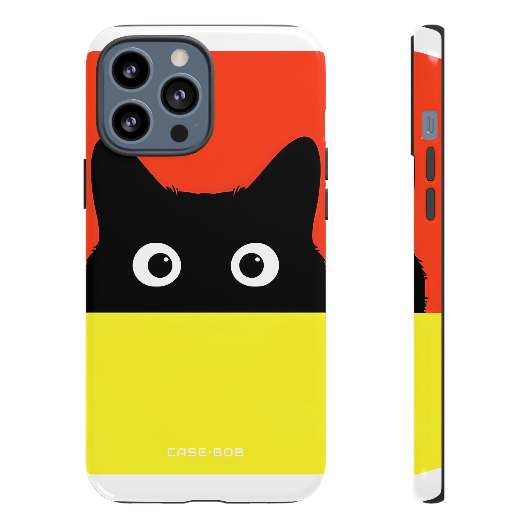 Peekaboo Cat Crimson iPhone 13 Pro Max Case - Tough
