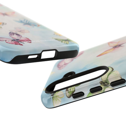 Watercolor Butterfly Bliss - Tough Samsung S24 Phone Case