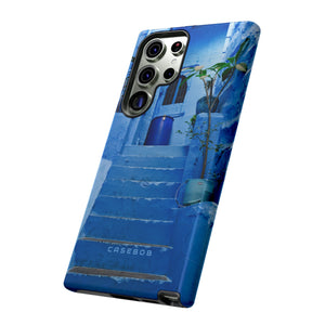 Blue City Morocco - Protective Phone Case