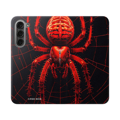 Crimson Spiderweb - Samsung S23+ Case - Portemonnee