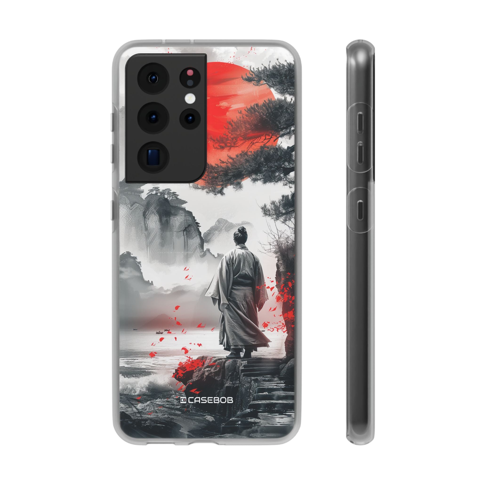 Serene Samurai Sunrise | Flexible Phone Case for Samsung Galaxy