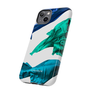 Blue Velvet Fabric - Protective Phone Case