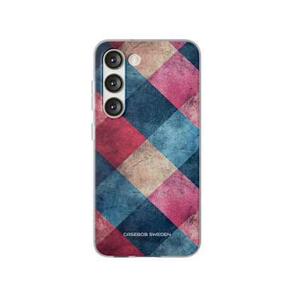 Bold Geometric Squares - Flexi Samsung S23 Phone Case