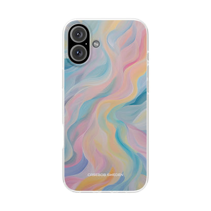 Dreamy Pastel Swirls - Flexi iPhone 16 Phone Case