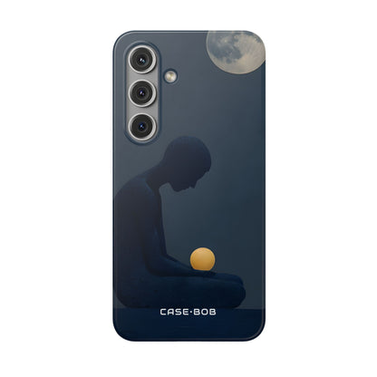 Moonlit Contemplation Samsung S24 Case - Soft