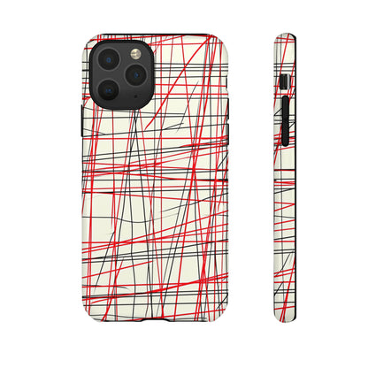 Red Line Minimalist - Protective Phone Case