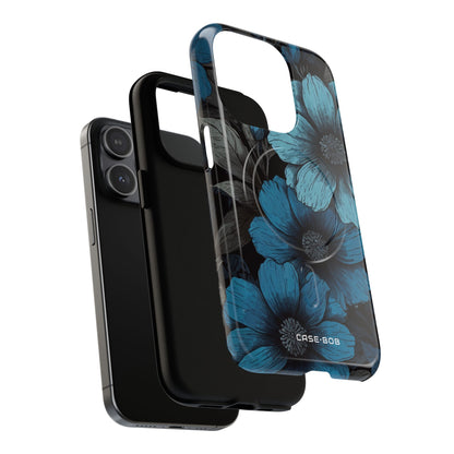 Blue Petal Radiance iPhone 15 Pro Case - Tough+