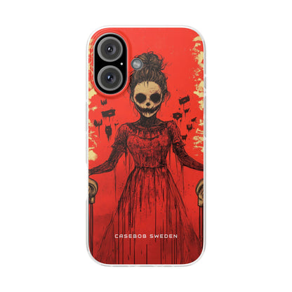 Haunting Scarlet Descent iPhone 16 - Flexi Phone Case