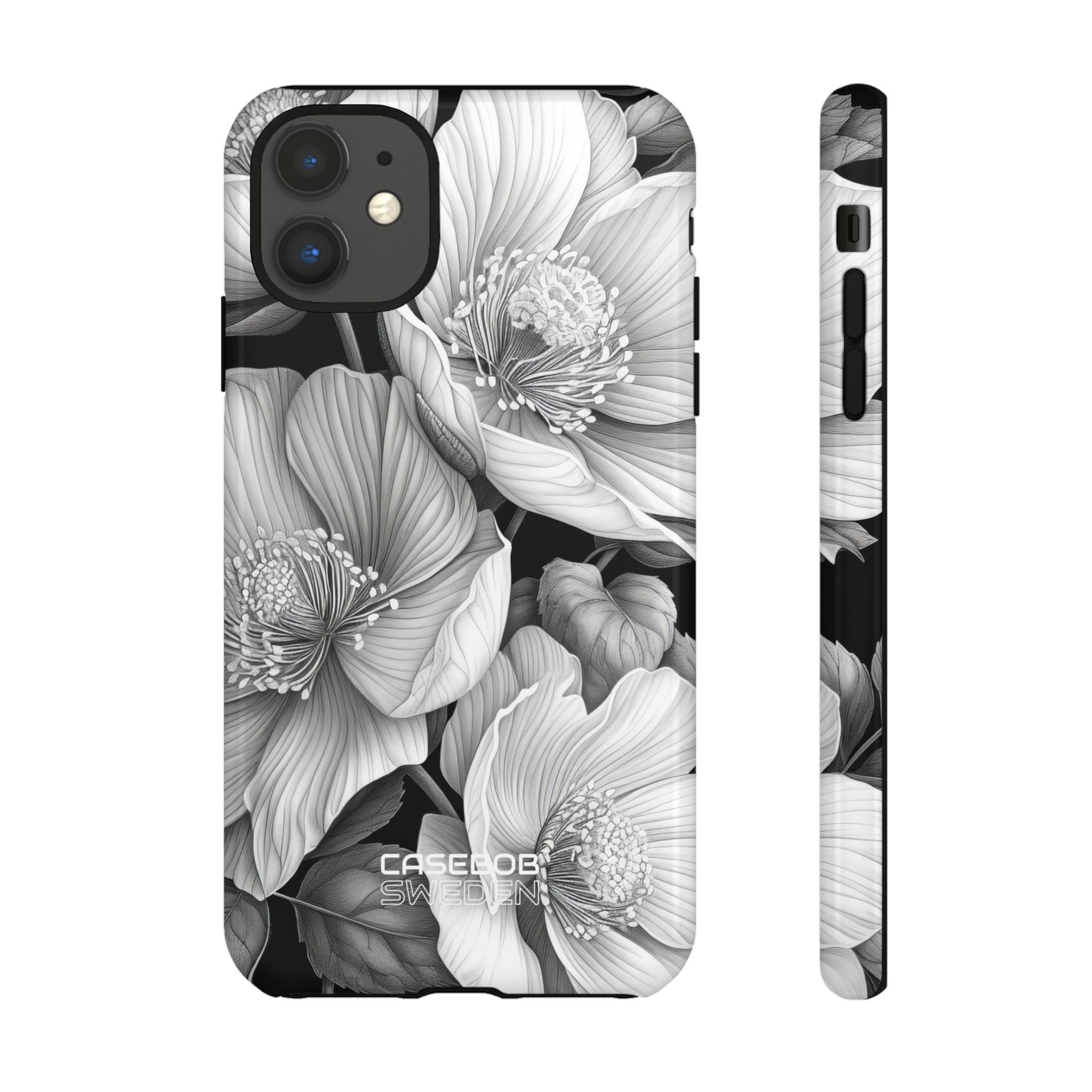 Monochrome Petal Dance iPhone 11 - Tough