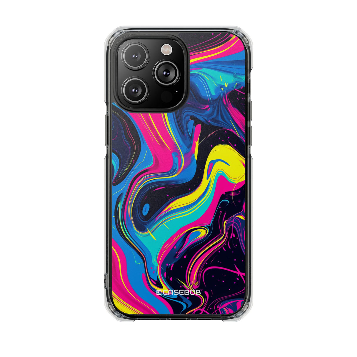 Pantone Neon Patterns | Handyhülle für iPhone (Clear Impact Case – magnetisch)