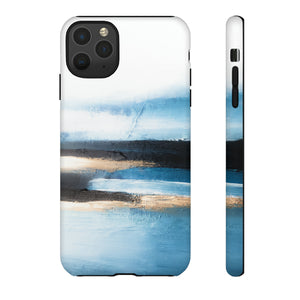 Oil Painting - Abstract Blue - Protective Phone Case