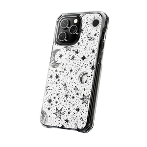 Retro Space Odyssey – Handyhülle für iPhone (Clear Impact – Magnetisch)