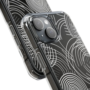 Kompliziertes Labyrinth – Handyhülle für iPhone (Clear Impact – Magnetisch) 