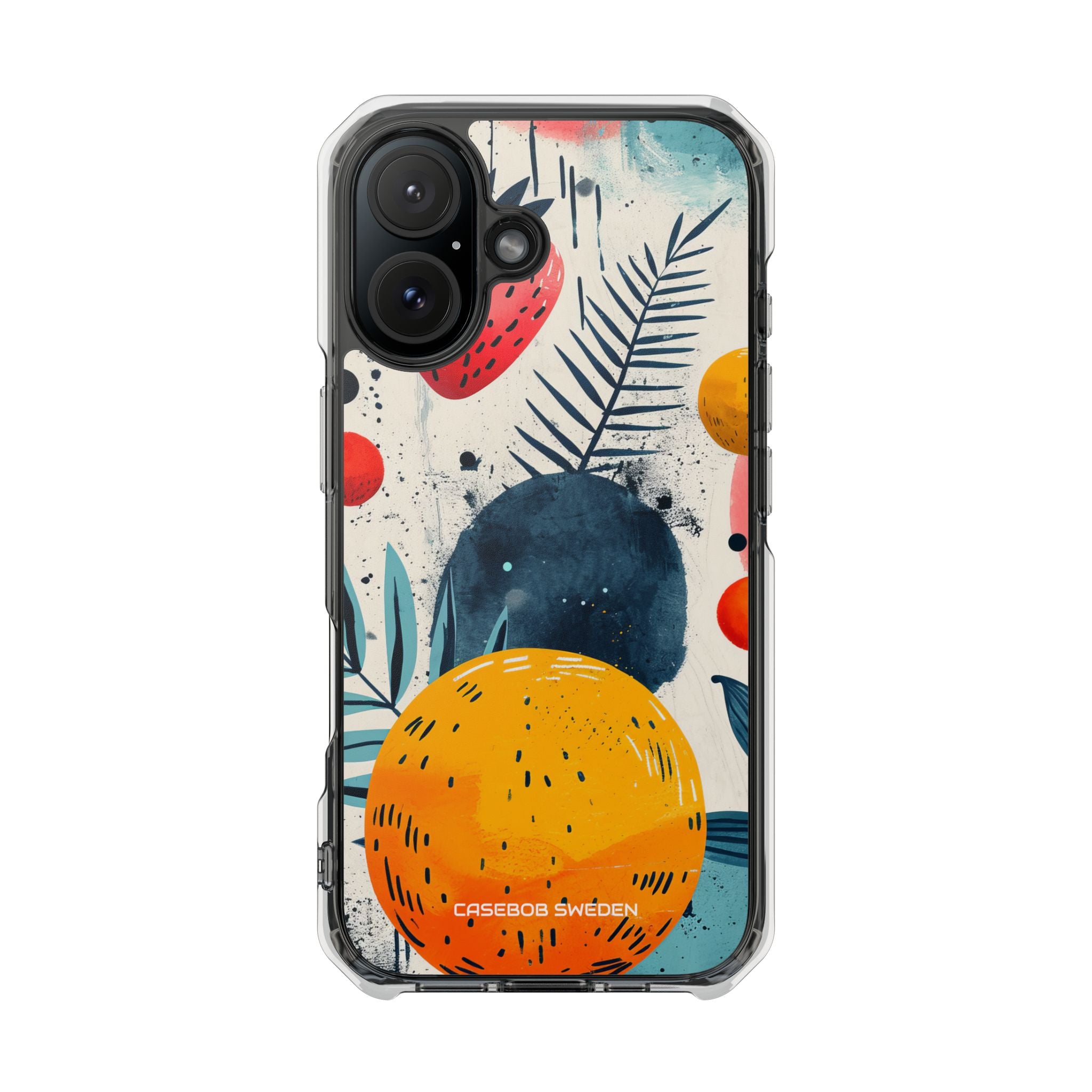 Vibrant Fruit Canvas - Clear Impact iPhone 16 Phone Case