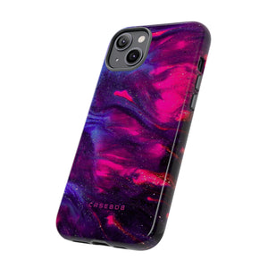 Deep Purple Ink Art - Protective Phone Case