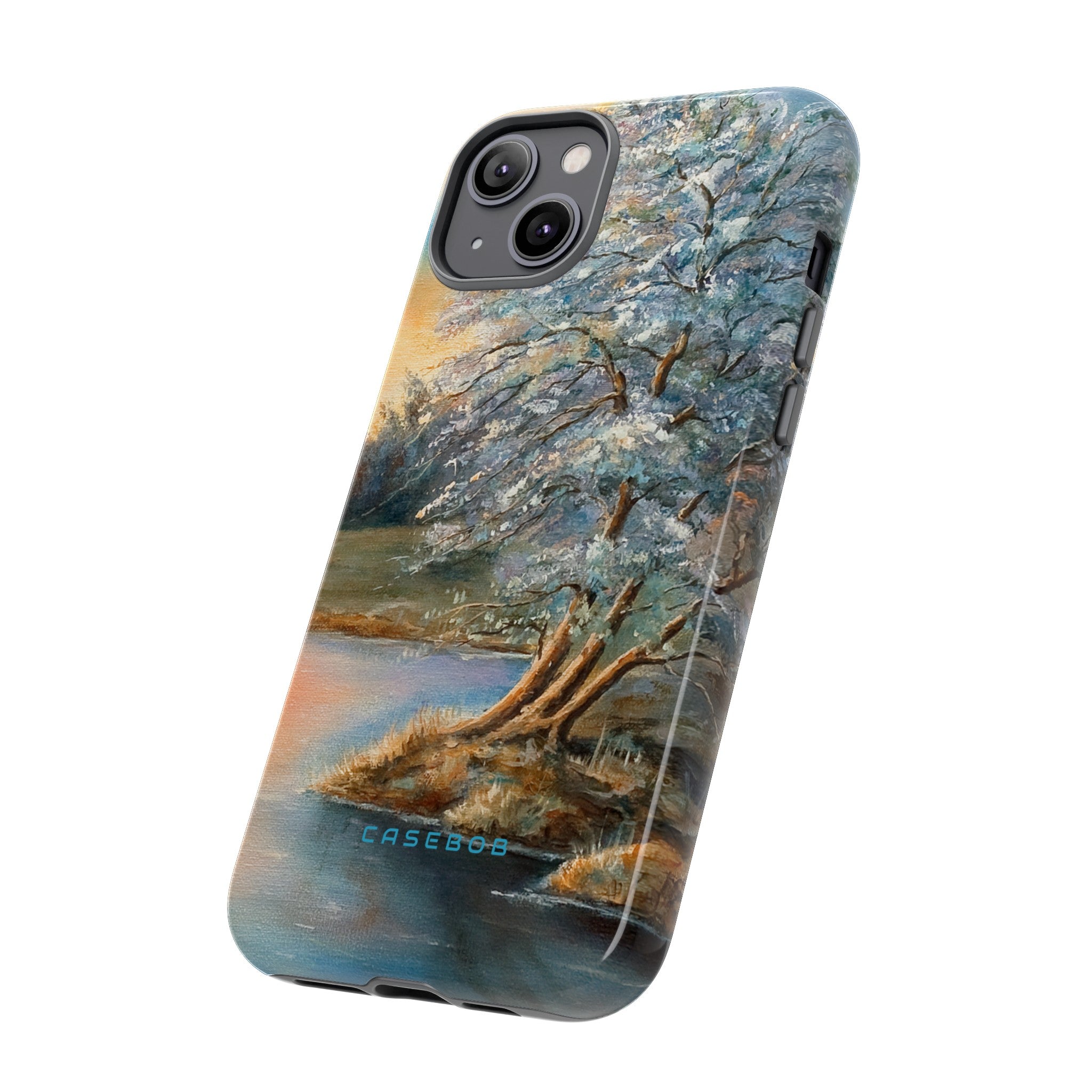 Winterday lake - Protective Phone Case