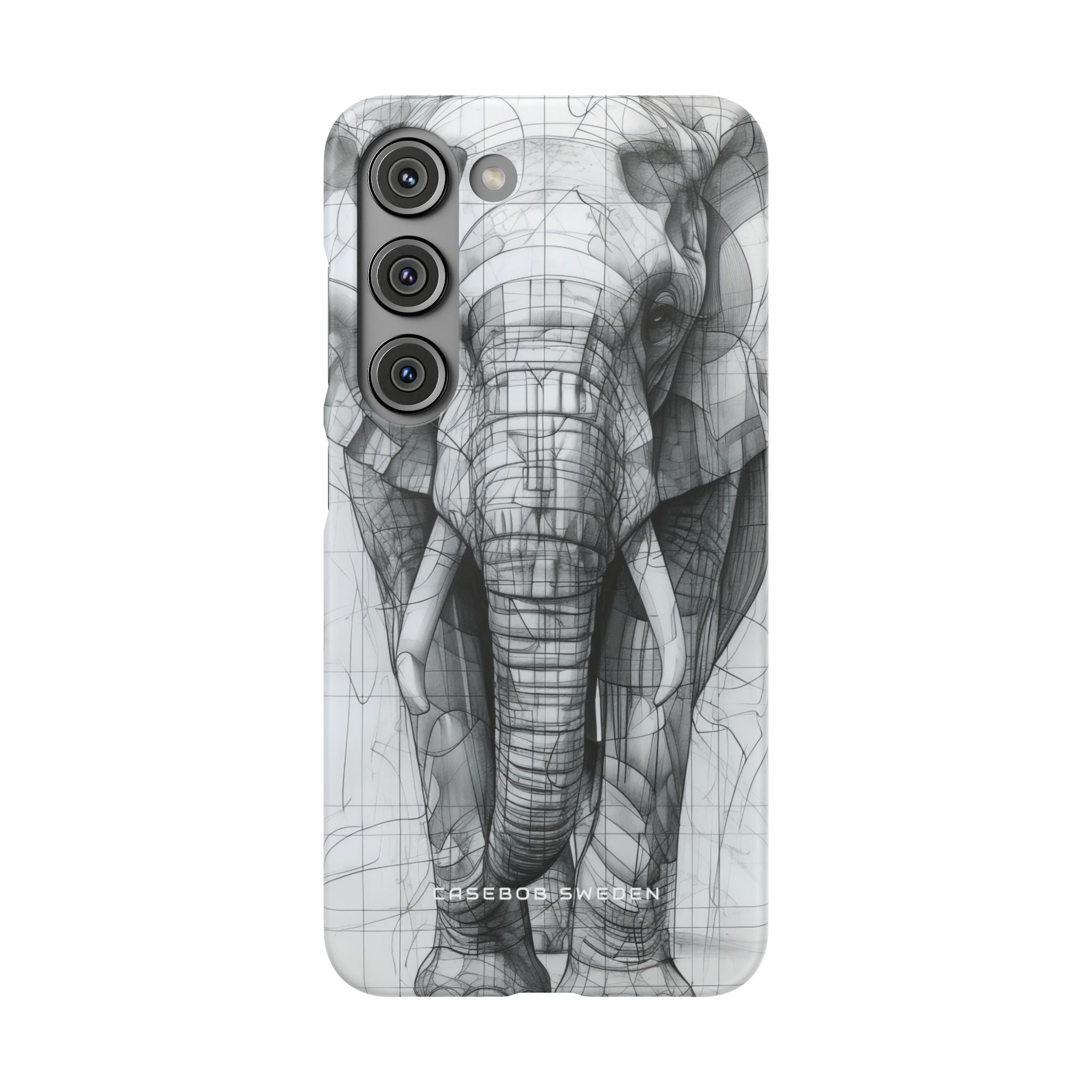 Elephant Line Geometry Samsung S23 - Slim Phone Case