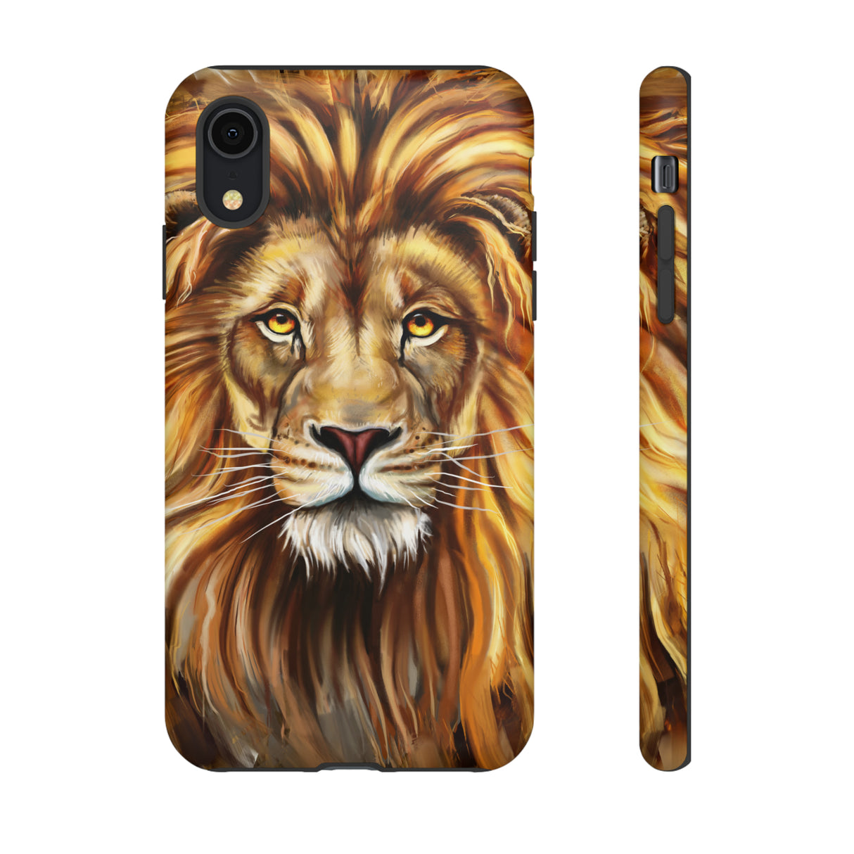 Lion head Digital Painting - Protective Phone Case