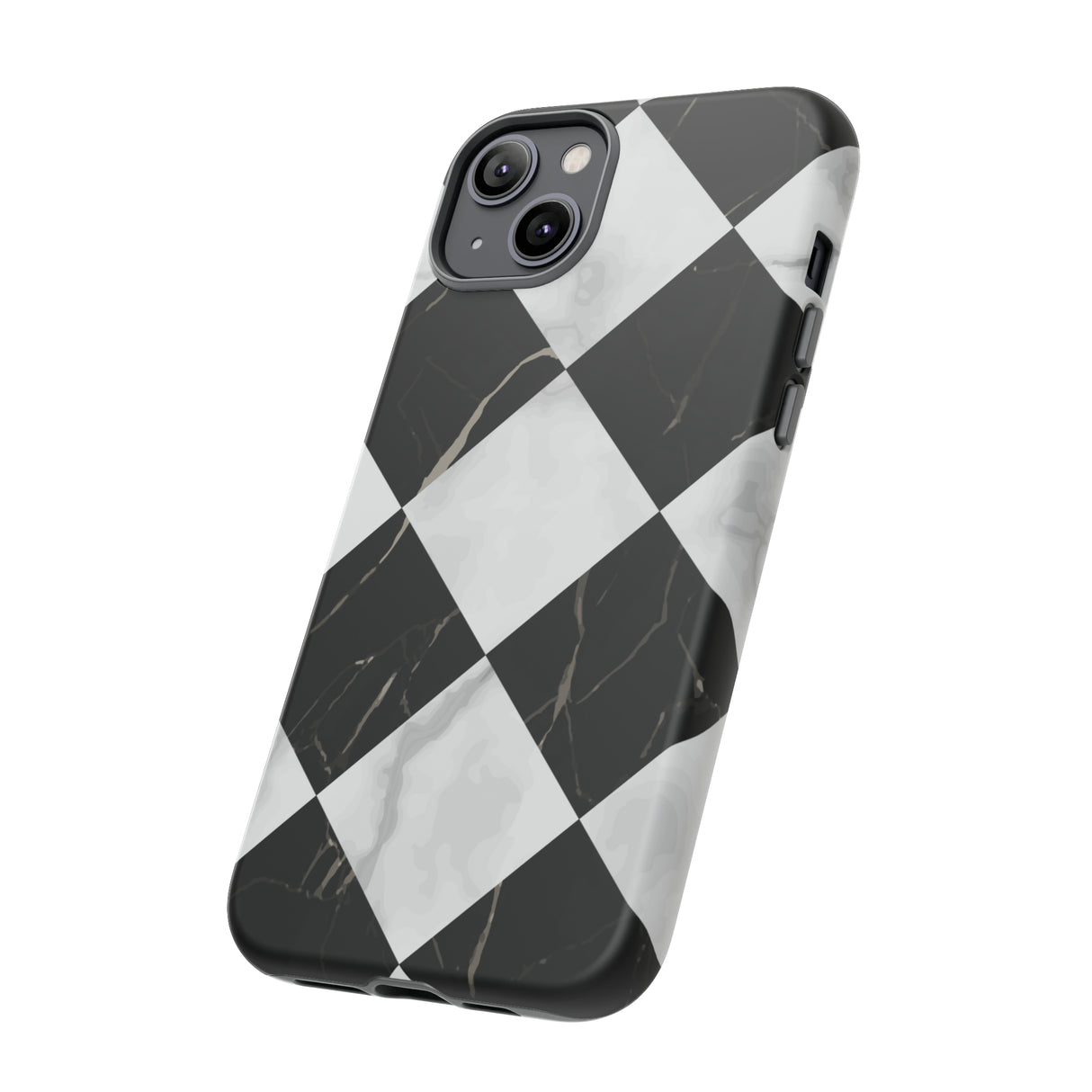 Check Marble - Protective Phone Case