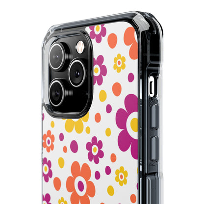 Retro Floral Playfulness iPhone Case - Impact