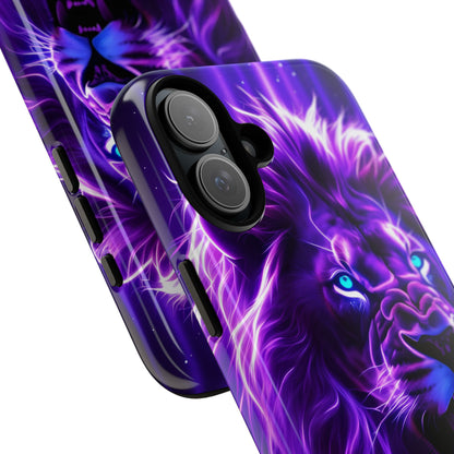 Neon Lion Majesty - iPhone Case