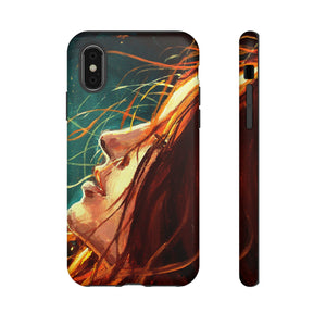 Oil Painting - Girl at Night - Protective Phone Case