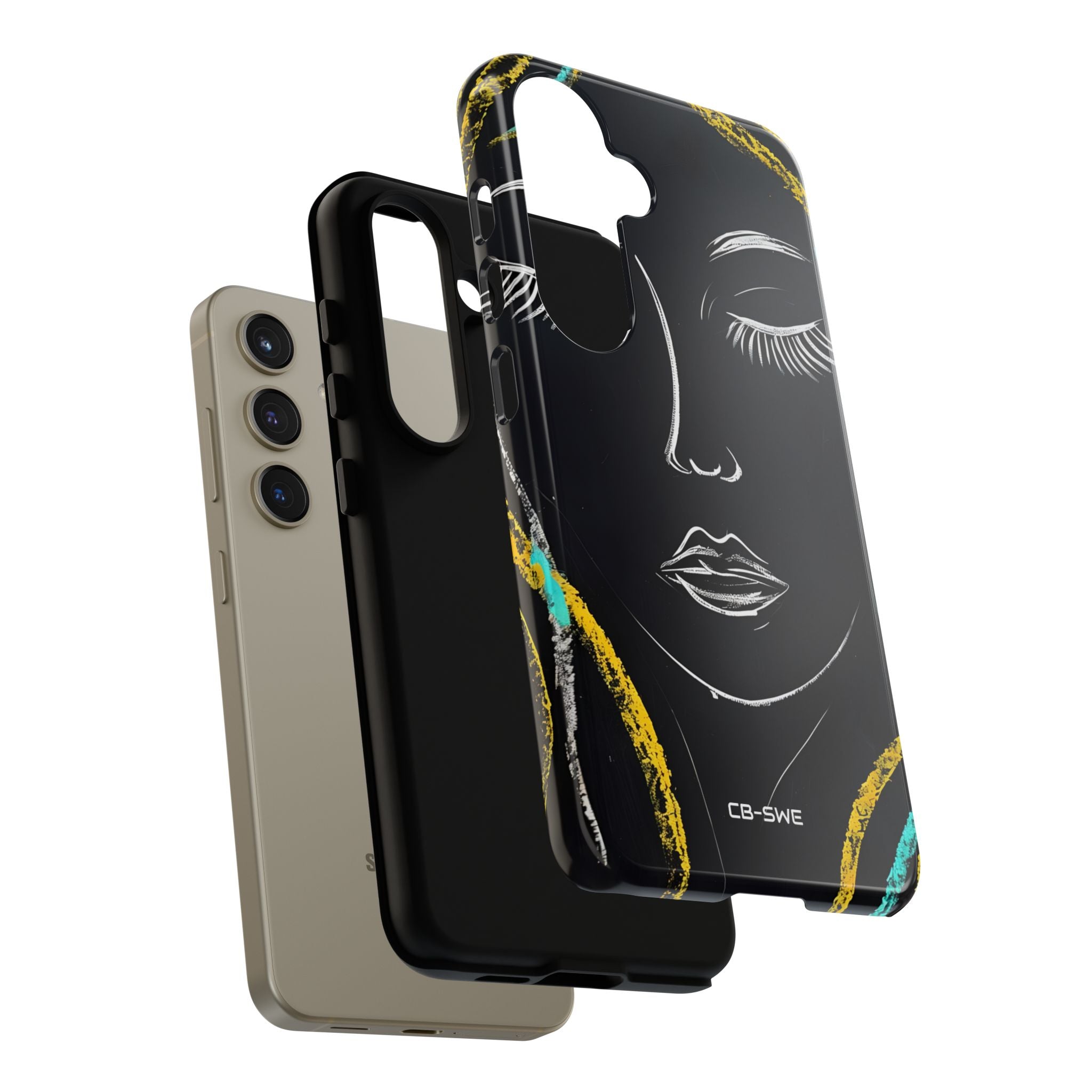 Vivid Minimalist Portrait - Samsung Case