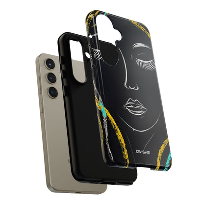 Vivid Minimalist Portrait - Samsung Case